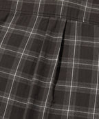 CROPPED CHECK SHIRT [GRAY]