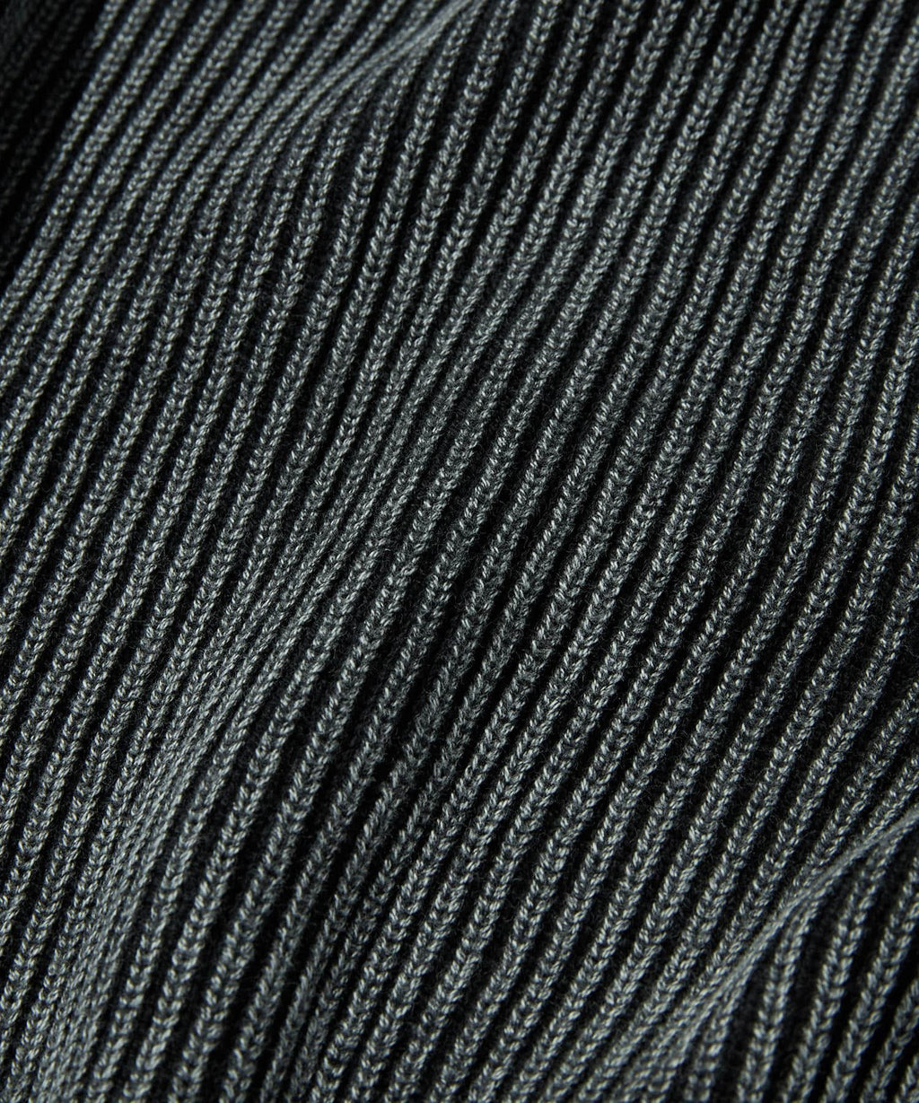 WASHED KNIT [BLACK]