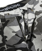 WIDE CARGO SHORTS [WHITE CAMO]