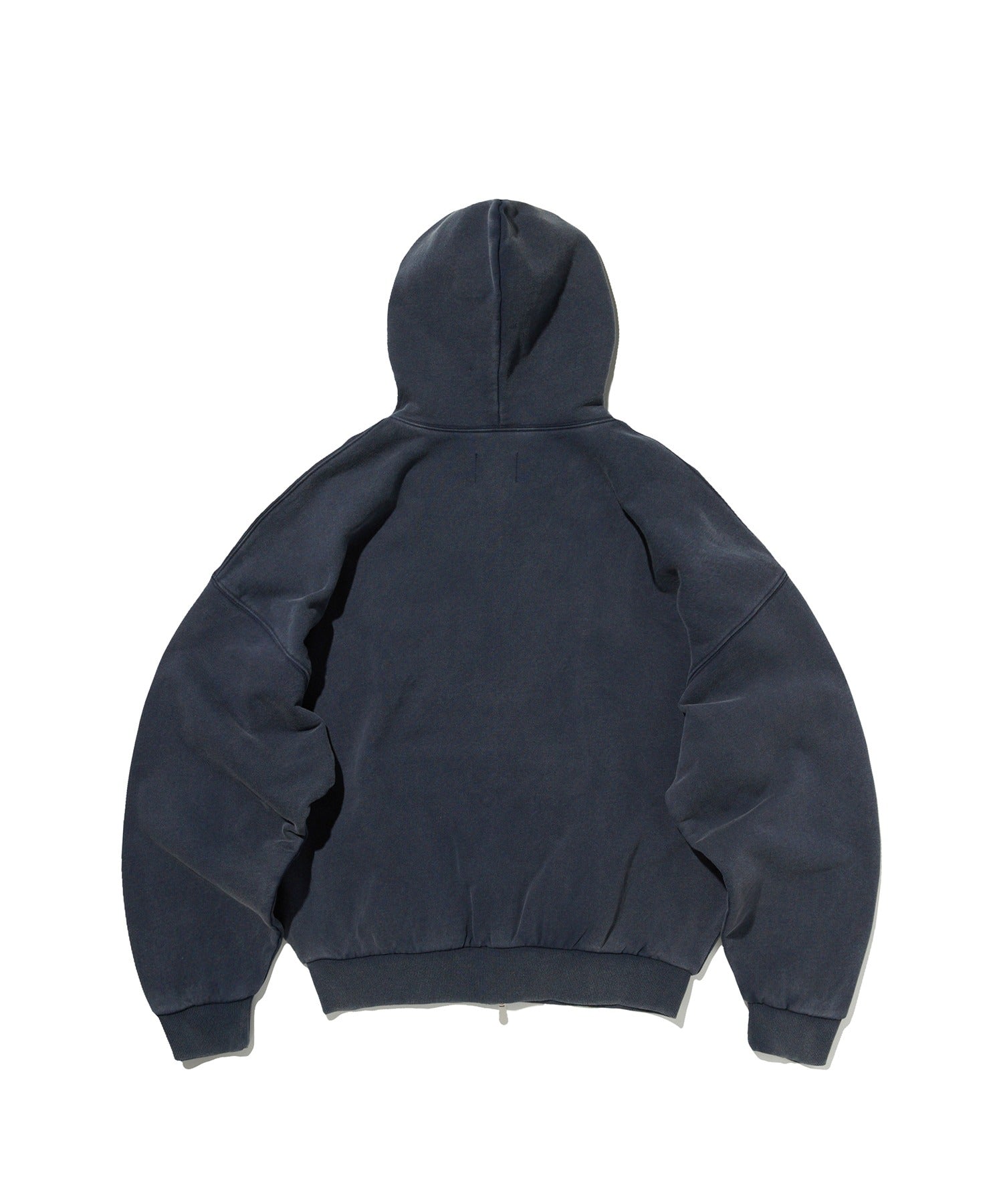 CROPPED WASHED HOOD ZIP UP [WASHING NAVY]