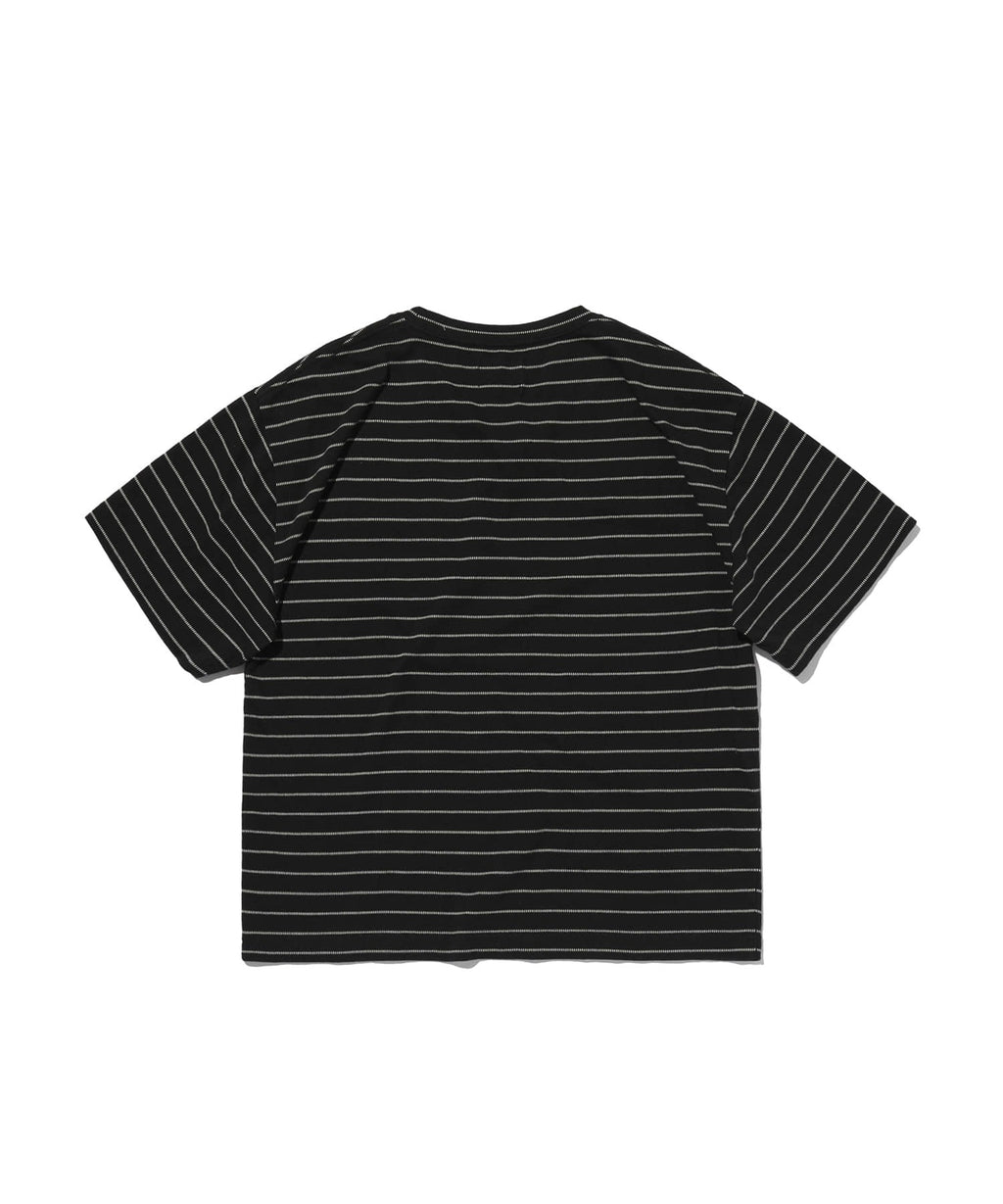 TEXTURED POCKET TEE [BLACK WHITE]