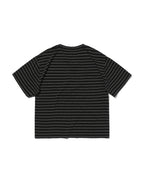 TEXTURED POCKET TEE [BLACK WHITE]