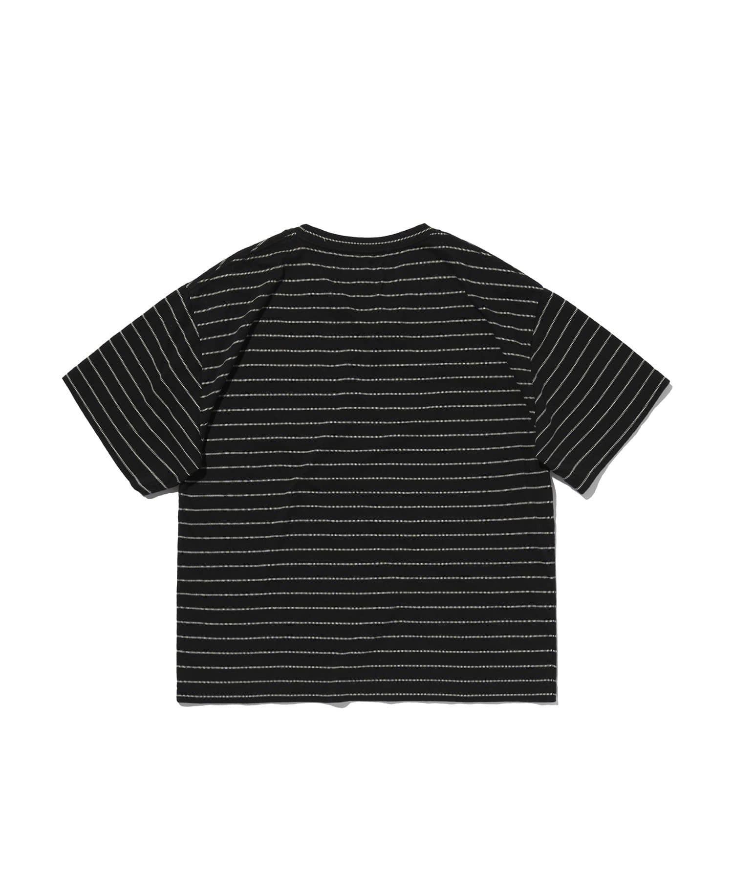 TEXTURED POCKET TEE [BLACK WHITE]