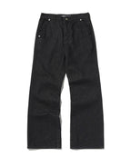 CURVED FLARE DENIM [RAW INDIGO]