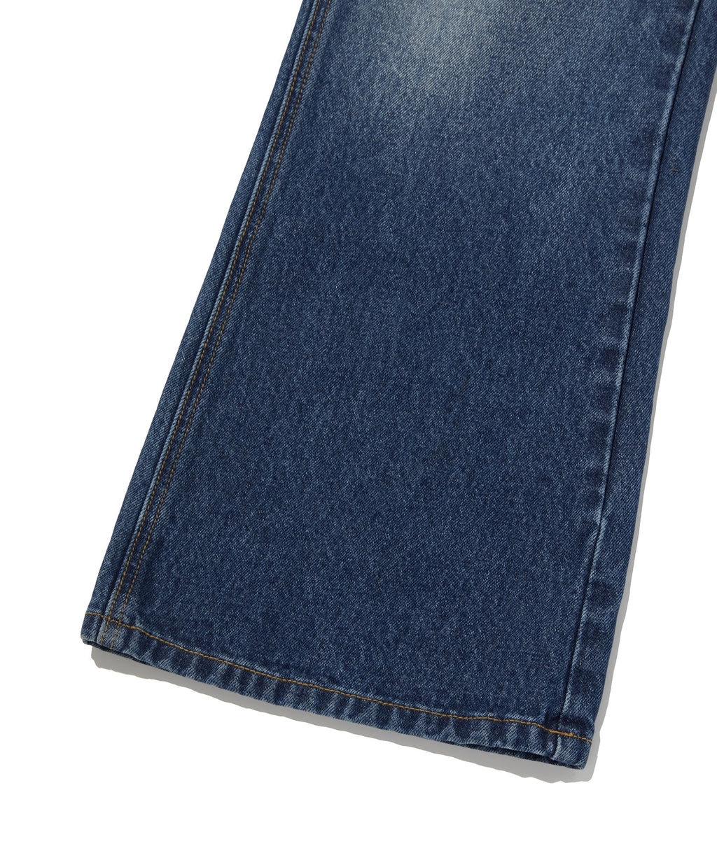 CURVED FLARE DENIM [BLUE]