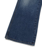CURVED FLARE DENIM [BLUE]
