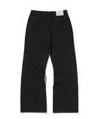 CURVED FLARE DENIM [BLACK]