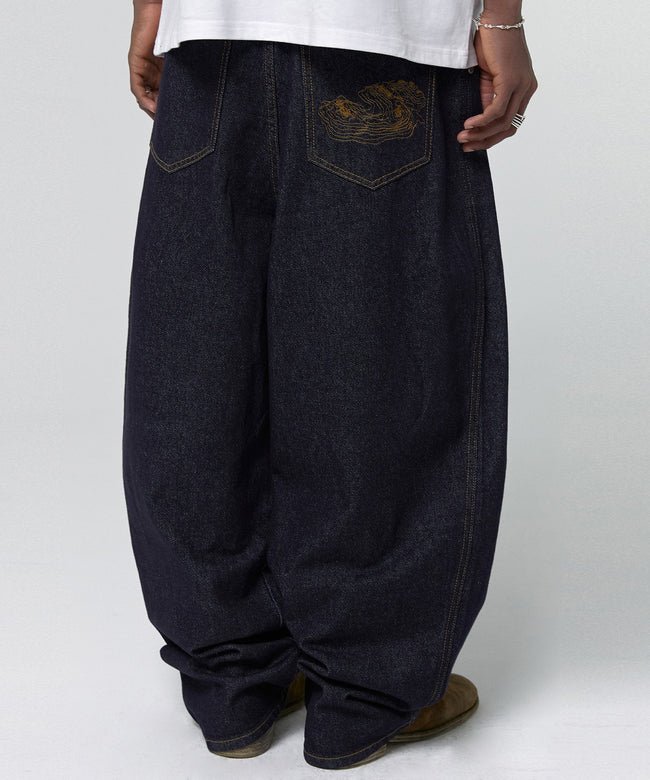 CONTOUR POCKET DENIM [RAW INDIGO] Hover Image