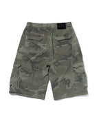 WIDE CARGO SHORTS [GREEN CAMO]
