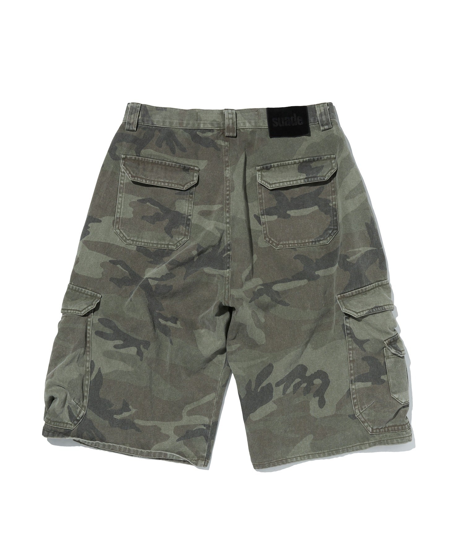 WIDE CARGO SHORTS [GREEN CAMO]