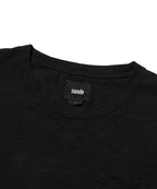 TEXTURED POCKET TEE [BLACK]