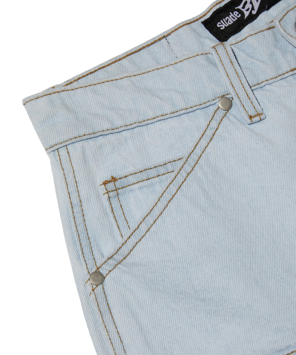 CONTOUR DOUBLE KNEE SHORTS [LIGHT BLUE]