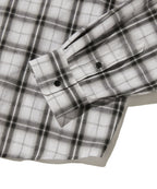 CROPPED CHECK SHIRT [WHITE]