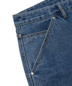 CARPENTER DENIM SHORTS [BLUE]
