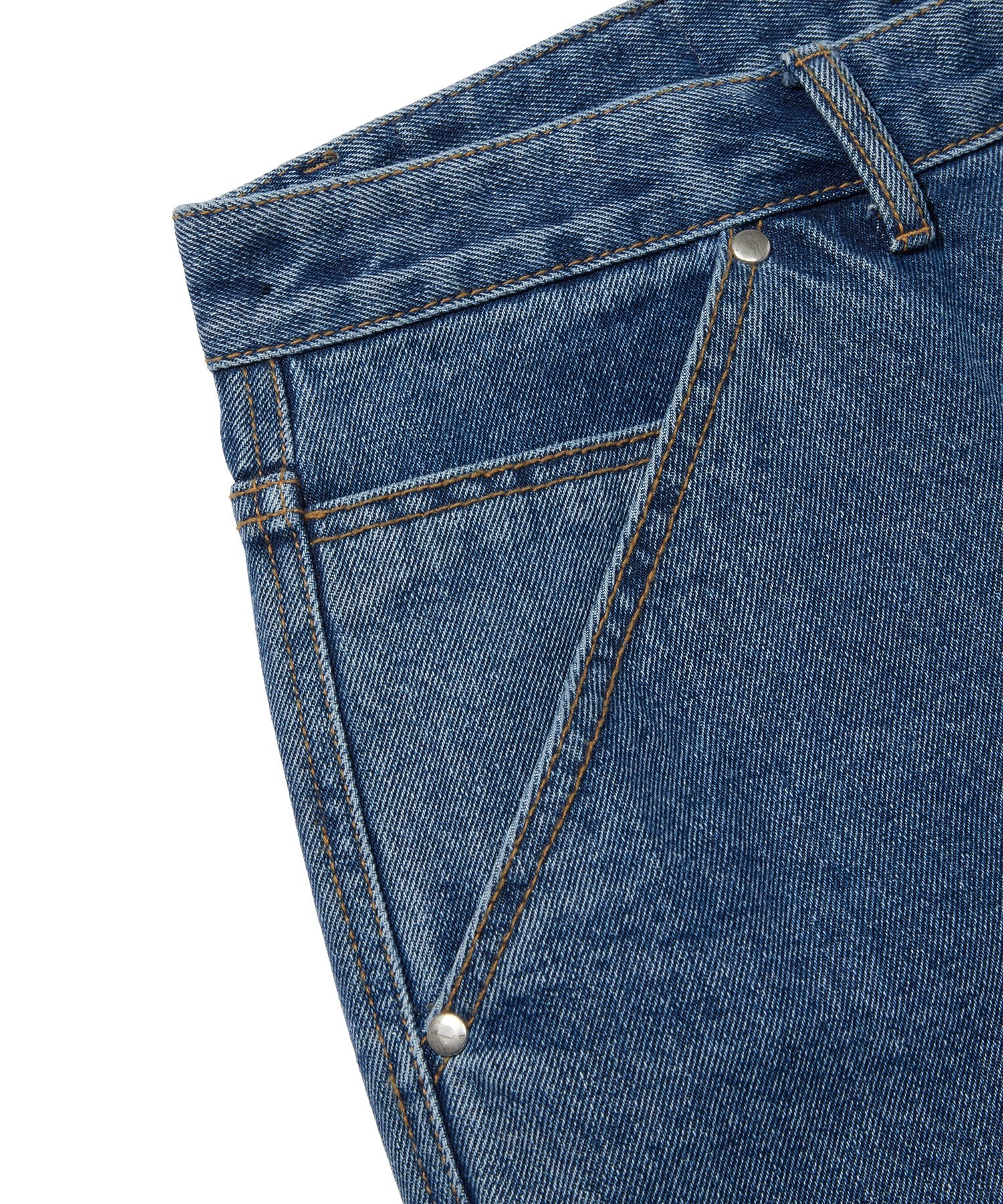 CARPENTER DENIM SHORTS [BLUE]