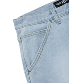 CARPENTER DENIM SHORTS [LIGHT BLUE]