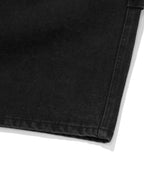 CARPENTER DENIM SHORTS [BLACK]