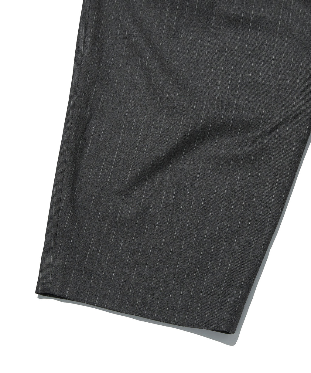 TWO TUCK STRIPE SLACKS [GRAY]