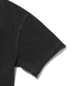 WASHED HENLEY NECK TEE [WASHING BLACK]