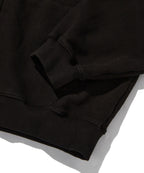 LOOSE SUADE HOOD ZIP UP [BLACK]