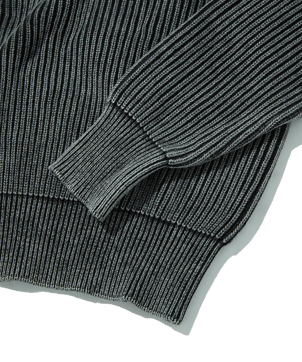 WASHED KNIT [BLACK]