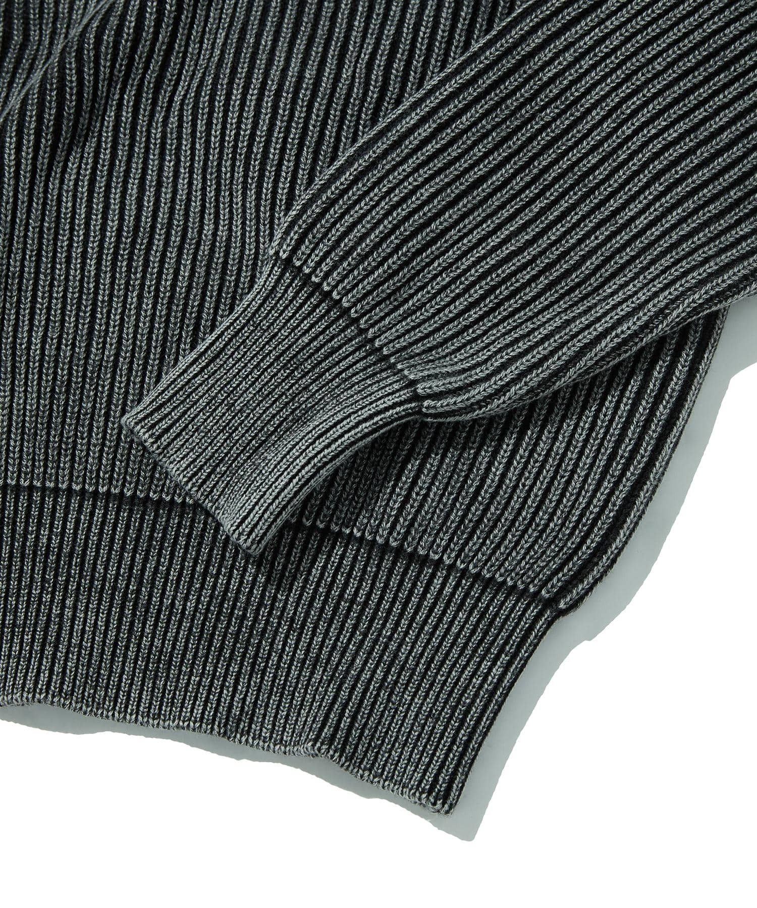 WASHED KNIT [BLACK]