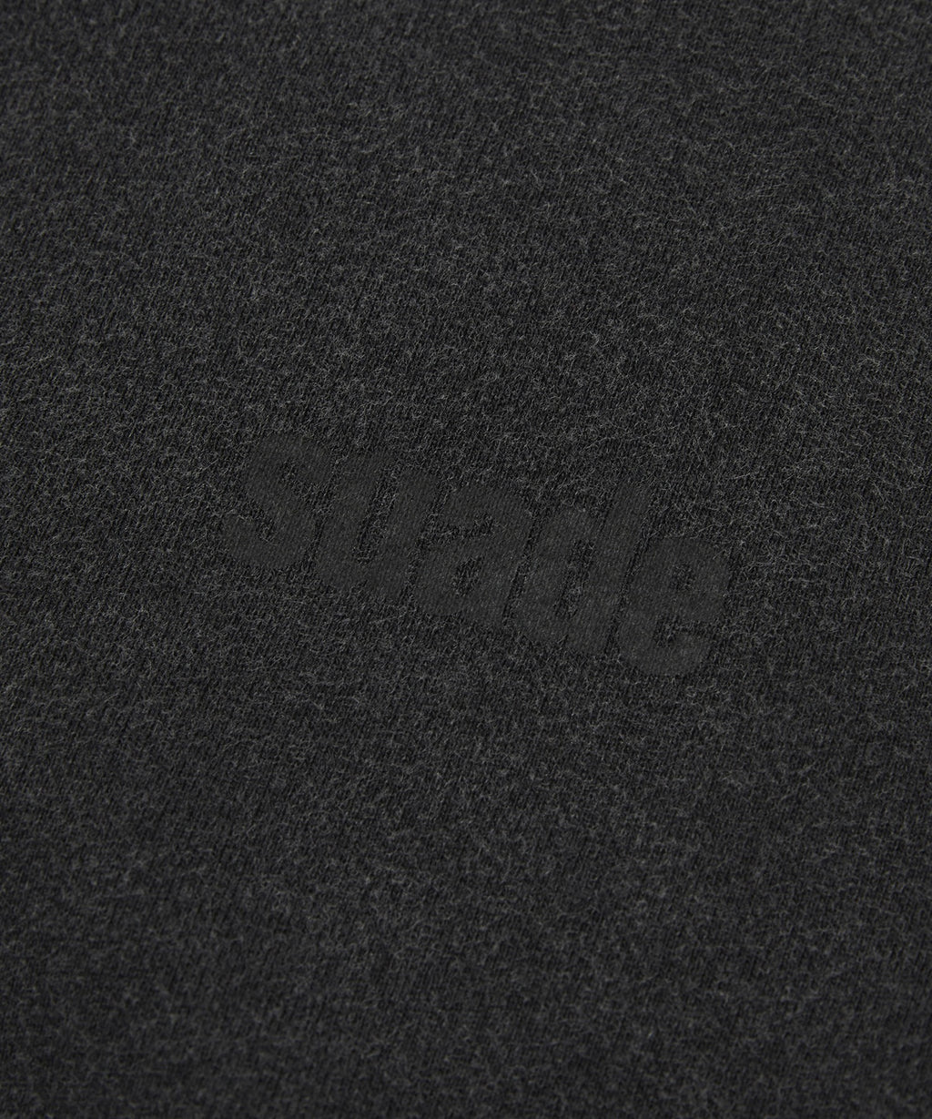CROPPED WASHED HOOD ZIP UP [WASHING BLACK]