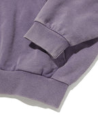 CROPPED WASHED HOOD ZIP UP [PURPLE]