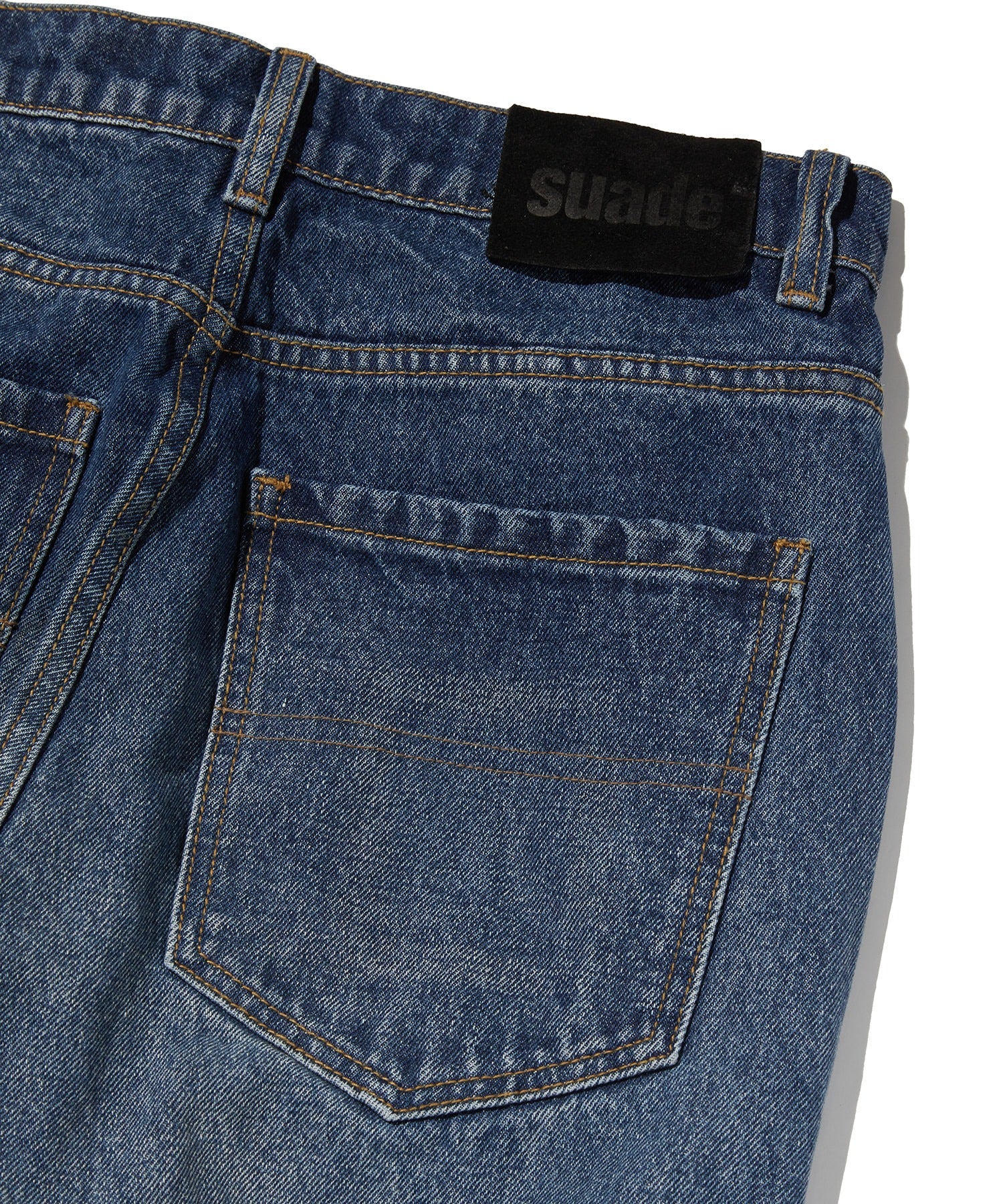 CURVED FLARE DENIM [BLUE]