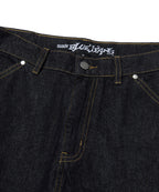 CARPENTER DENIM SHORTS [RAW INDIGO]