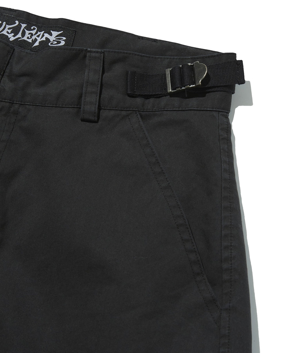 WASHED CARGO PANTS [BLACK]