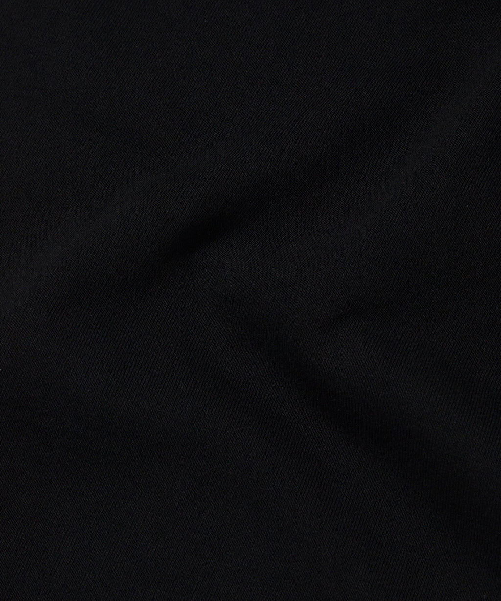 WIDE SWEAT SHORTS [BLACK]