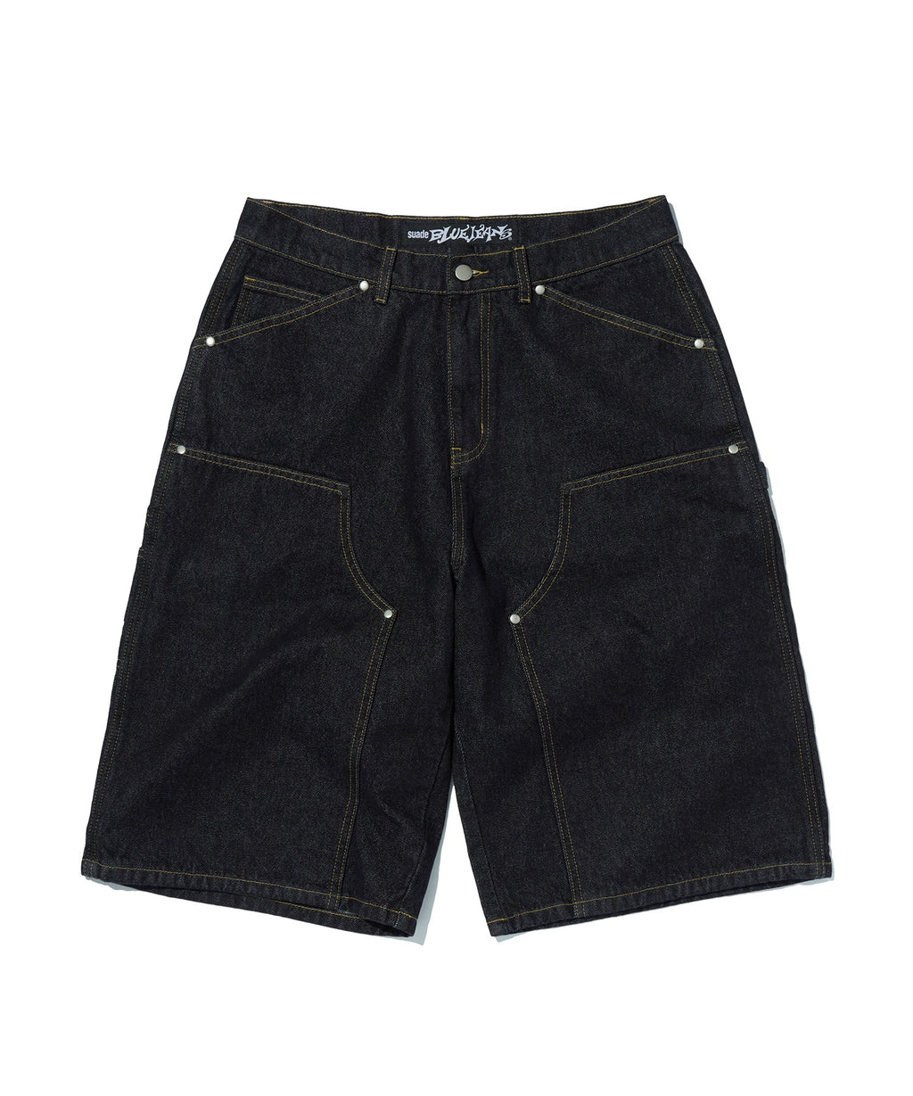 CONTOUR DOUBLE KNEE SHORTS [RAW INDIGO]