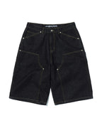 CONTOUR DOUBLE KNEE SHORTS [RAW INDIGO]