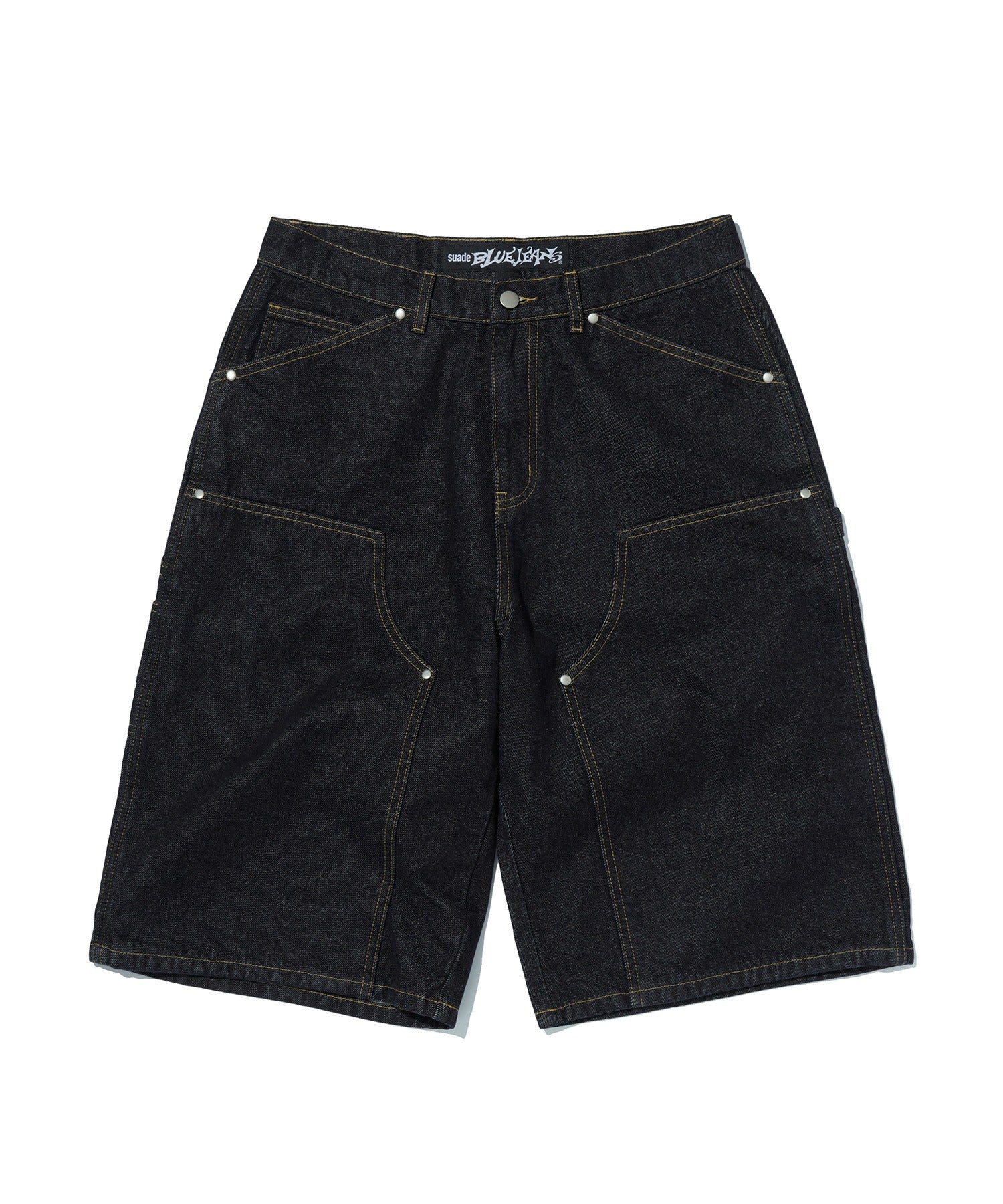 CONTOUR DOUBLE KNEE SHORTS [RAW INDIGO]