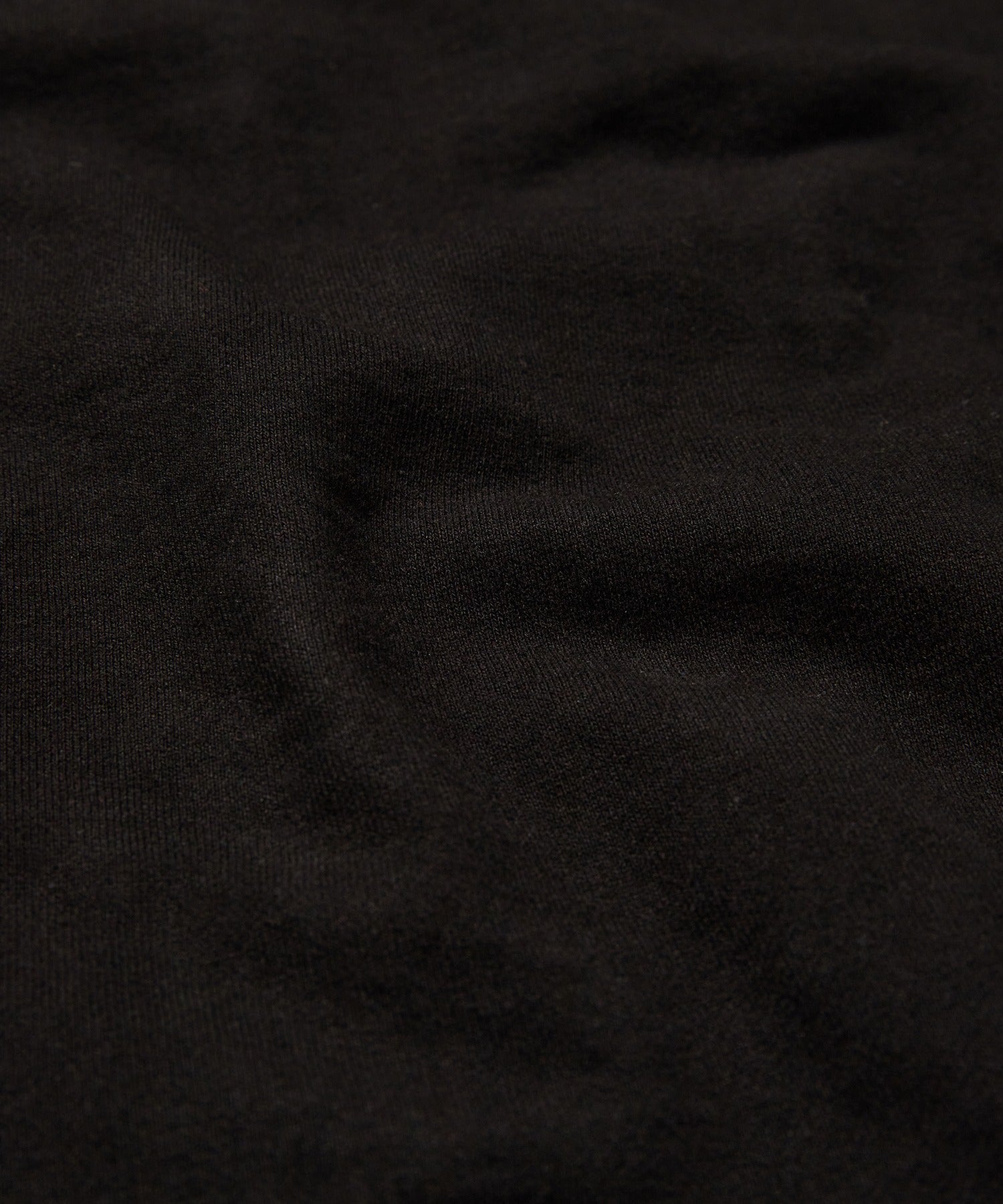 LOOSE SUADE HOOD ZIP UP [BLACK]