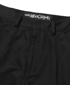WIDE CHINO PANTS [BLACK]