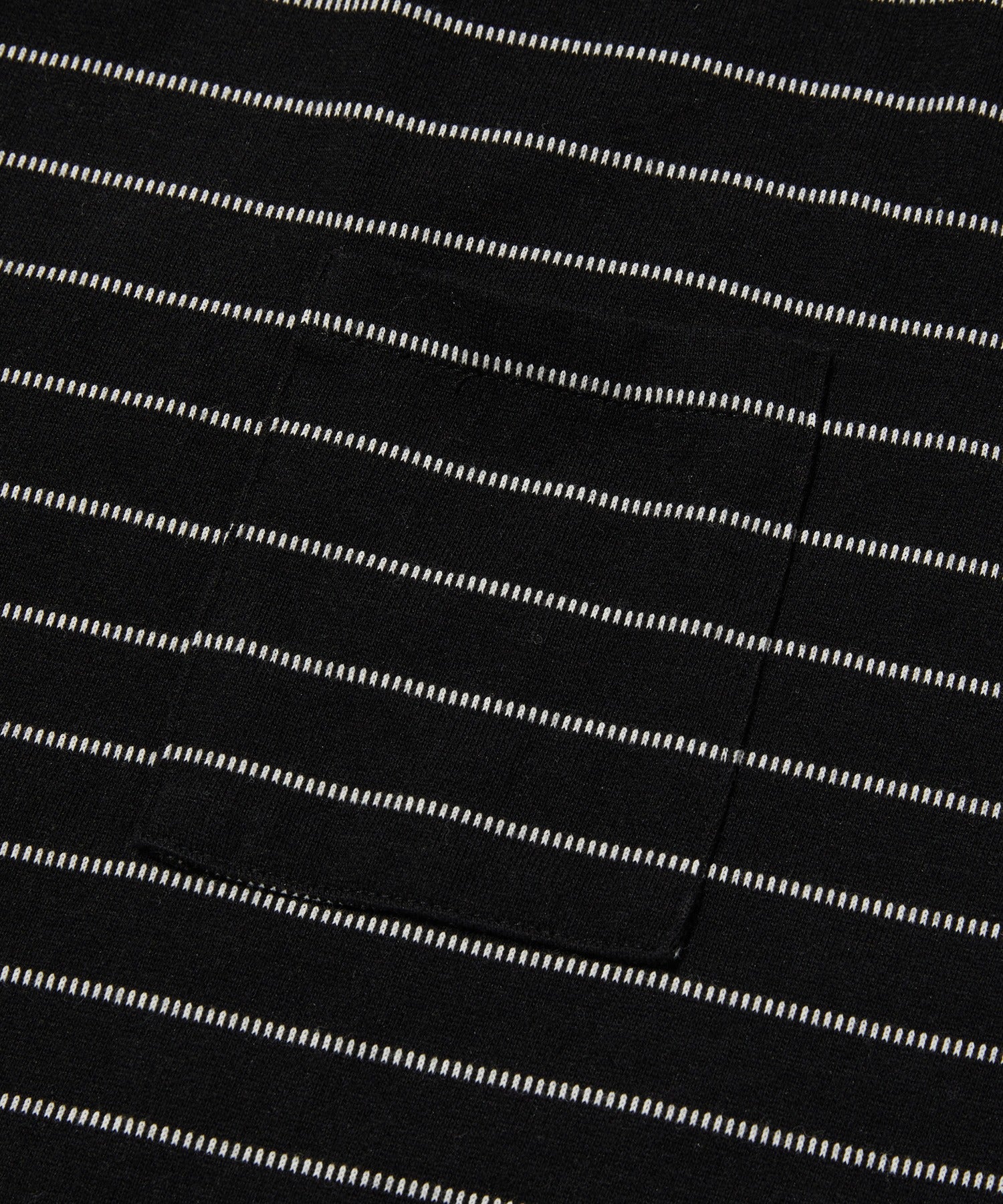 TEXTURED POCKET TEE [BLACK WHITE]