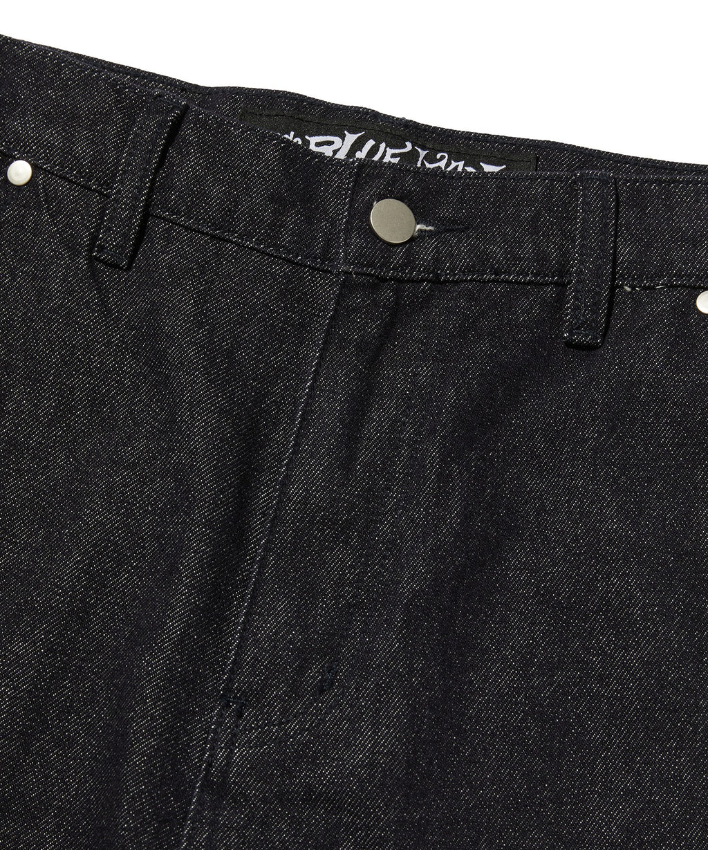 CURVED FLARE DENIM [RAW INDIGO]