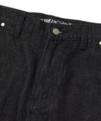 CURVED FLARE DENIM [RAW INDIGO]