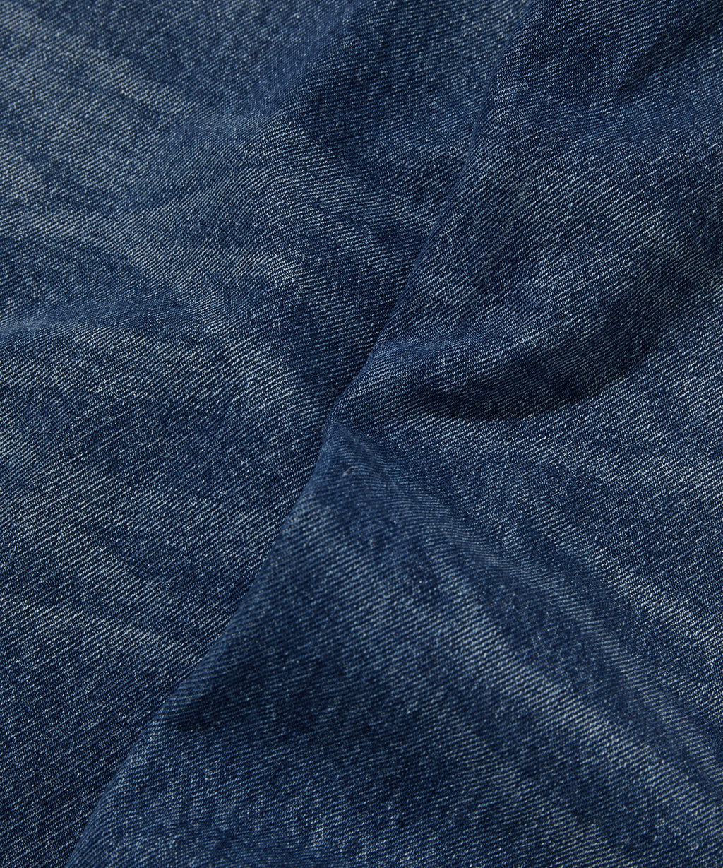 CURVED FLARE DENIM [BLUE]