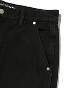 CURVED FLARE DENIM [BLACK]