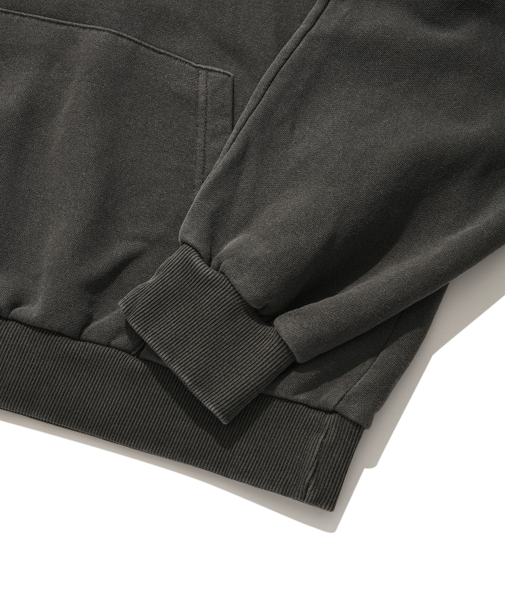 FIRE SUADE HOODIE [PIGMENT BLACK]