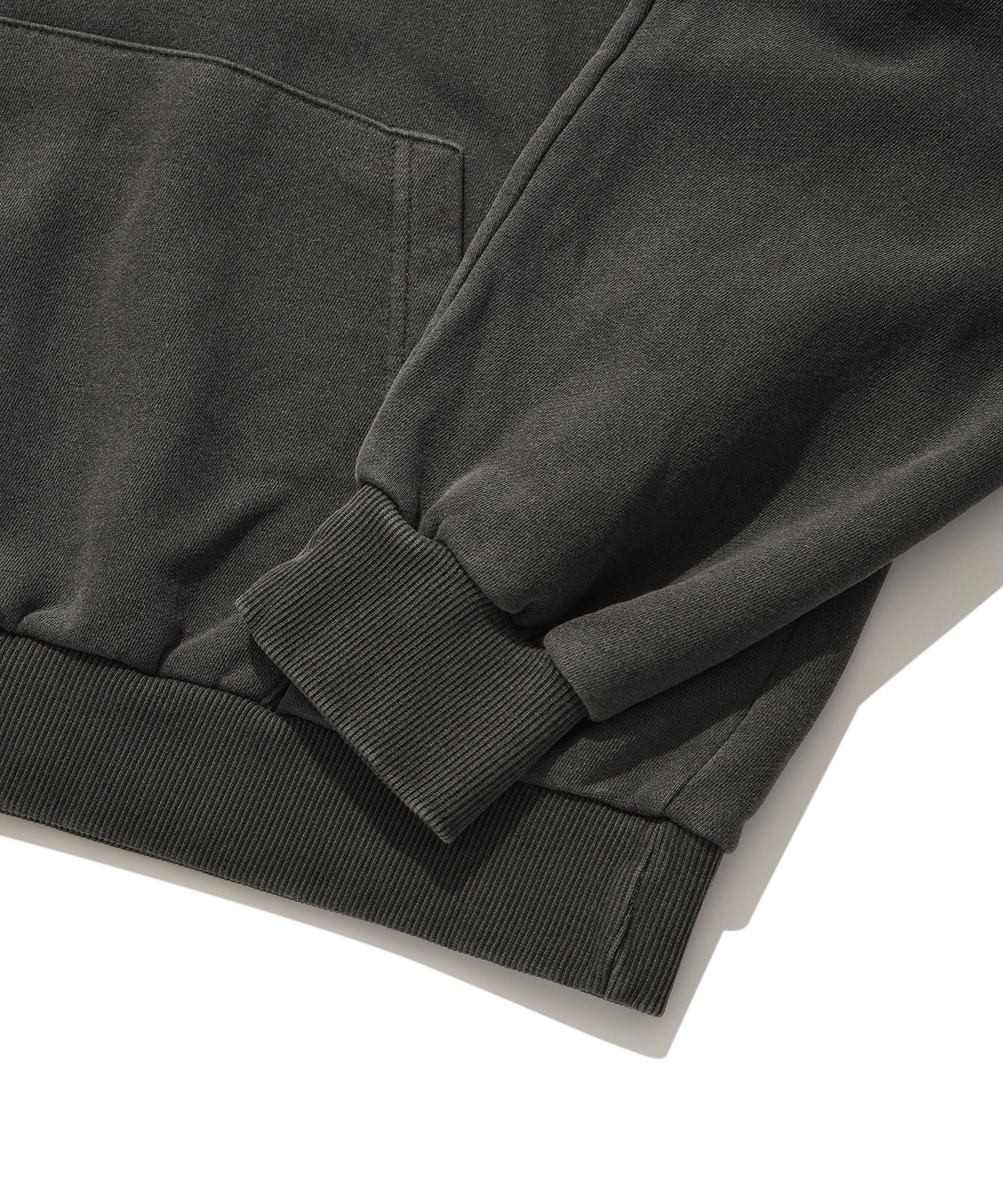 FIRE SUADE HOODIE [PIGMENT BLACK]