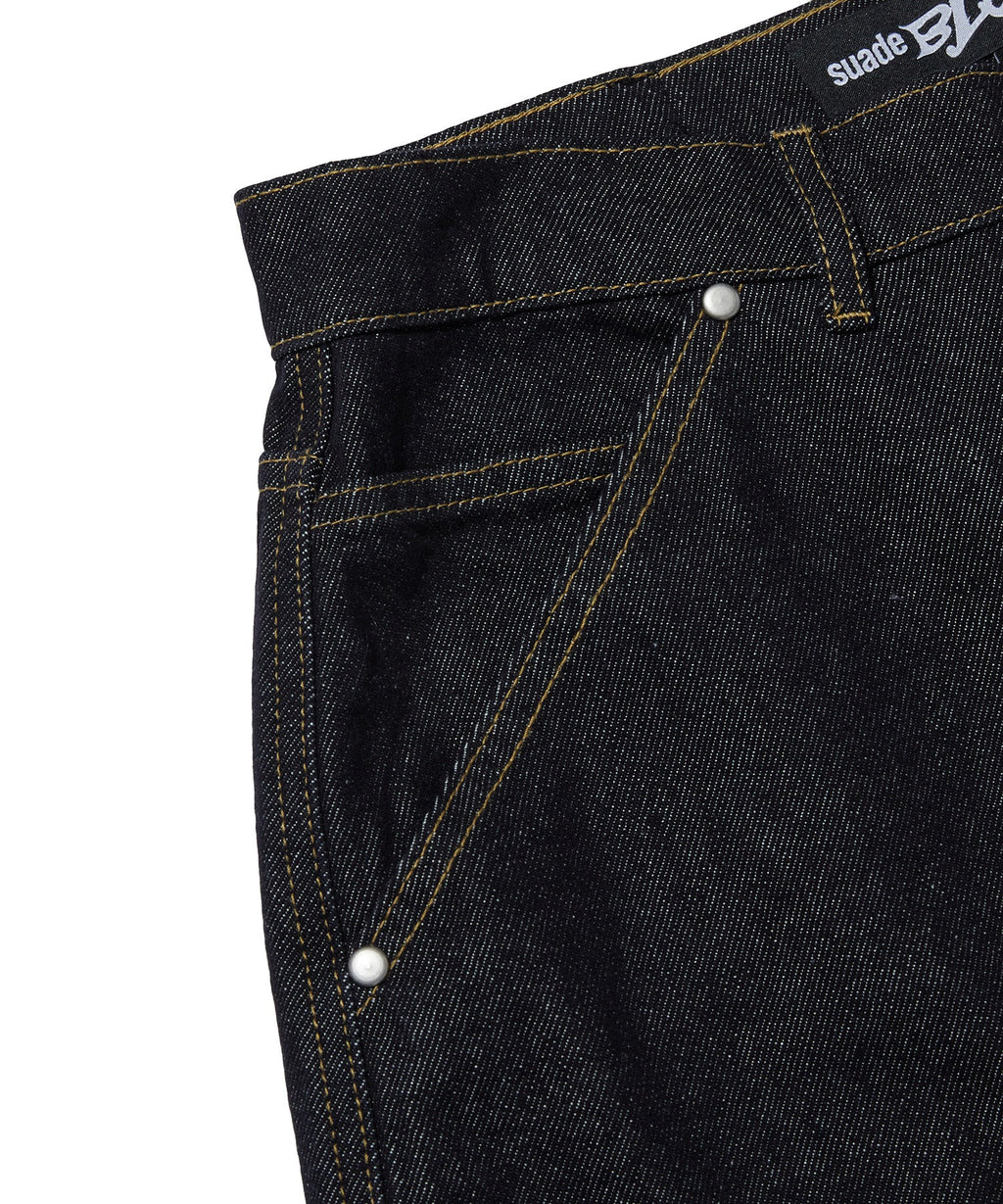 CARPENTER DENIM SHORTS [RAW INDIGO]