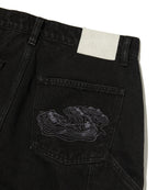 CONTOUR DOUBLE KNEE SHORTS [BLACK]