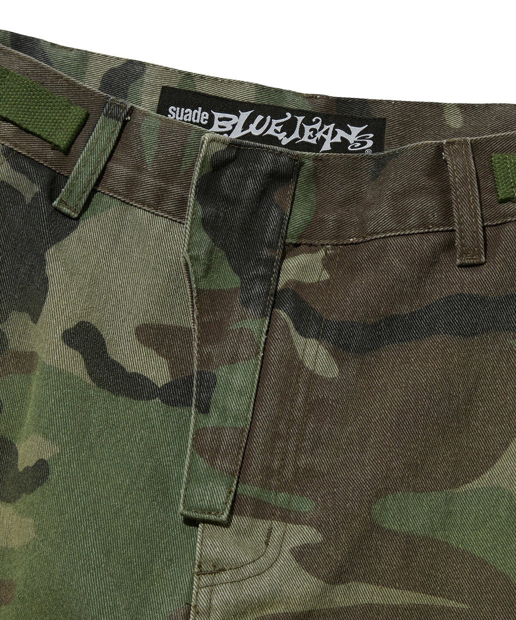 WASHED CARGO PANTS [GREEN CAMO]