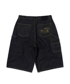 CONTOUR DOUBLE KNEE SHORTS [RAW INDIGO]