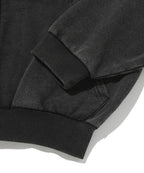 CROPPED WASHED HOOD ZIP UP [WASHING BLACK]