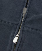 CROPPED WASHED HOOD ZIP UP [WASHING NAVY]